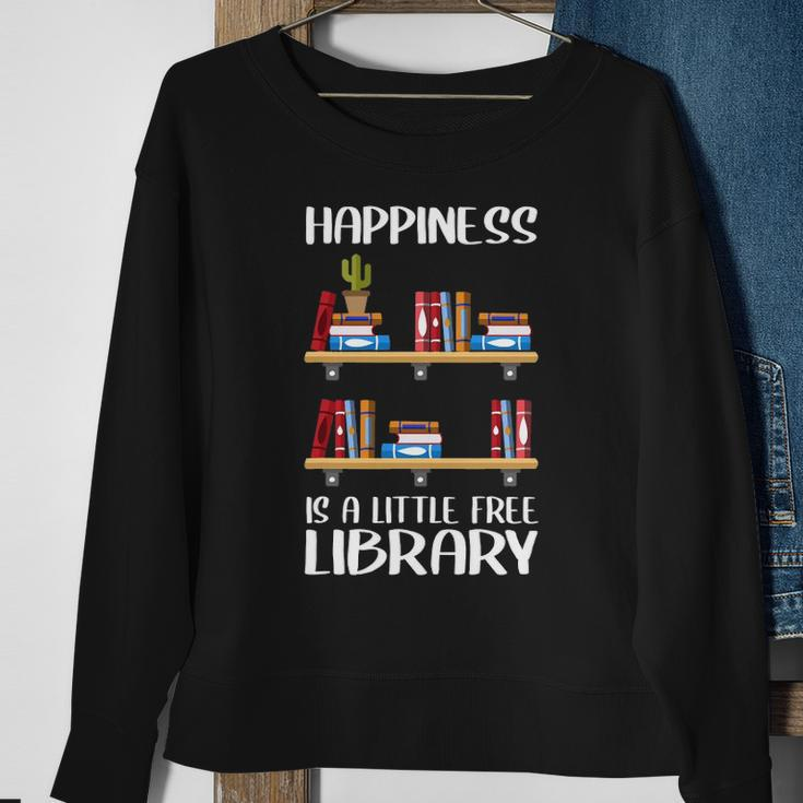 Funny Library Gift For Men Women Cool Little Free Library Sweatshirt Gifts for Old Women