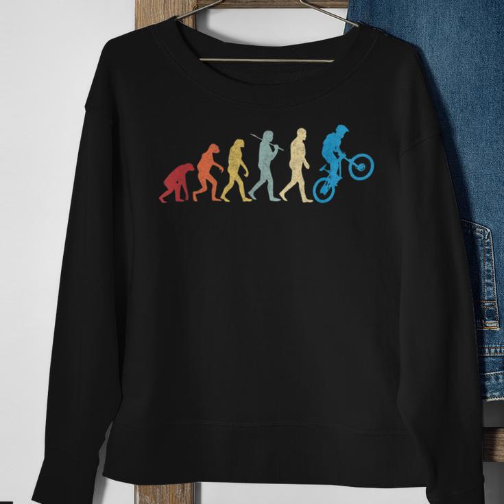 Funny Mountain Bike Evolution Biker Best V2 Sweatshirt Gifts for Old Women