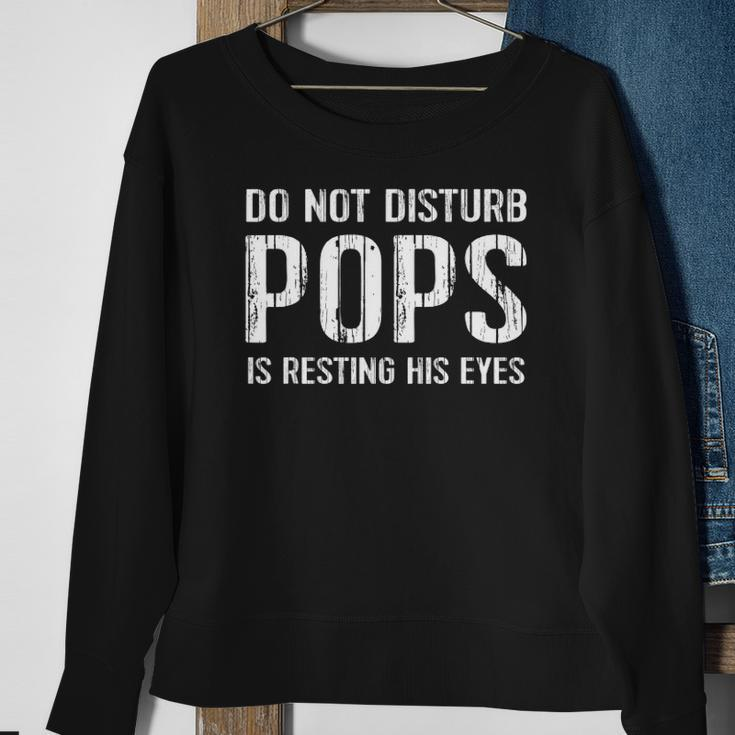 Funny Pops Sleeping Resting His Eyes Gift Sweatshirt Gifts for Old Women