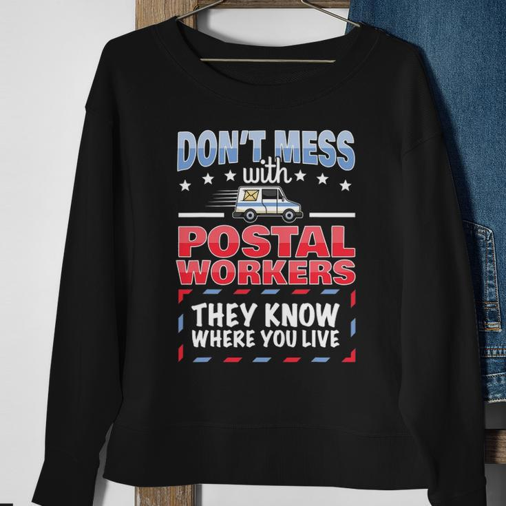 Funny Postal Worker Saying Postman Mailman I Dont Mess Sweatshirt Gifts for Old Women