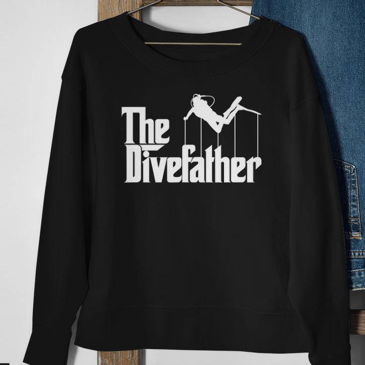 Funny Scuba Diving The Dive Father Gift Sweatshirt Gifts for Old Women