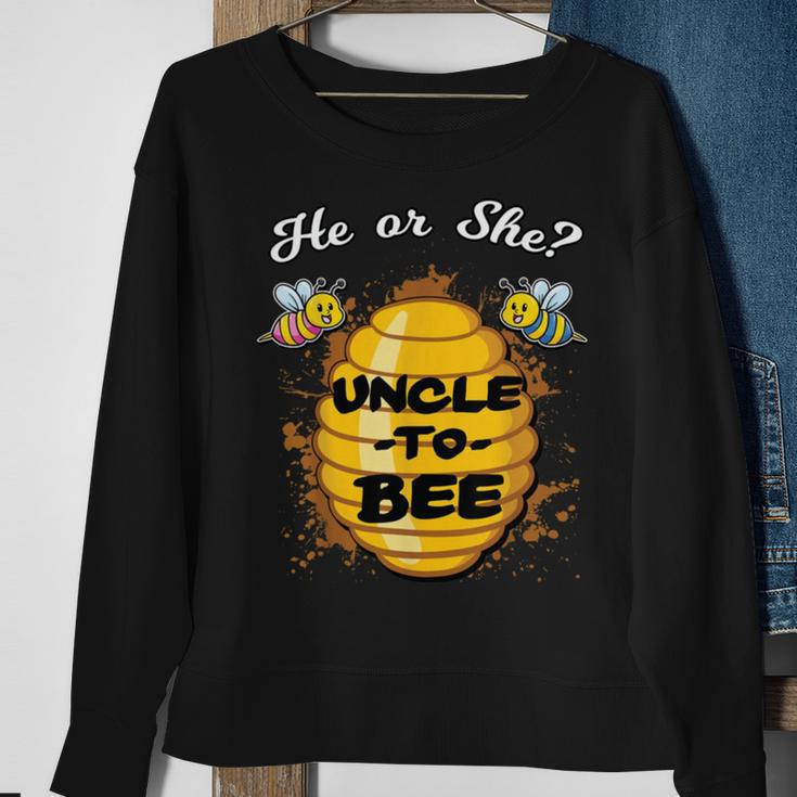 Gender Reveal He Or She Uncle To Bee Sweatshirt Gifts for Old Women