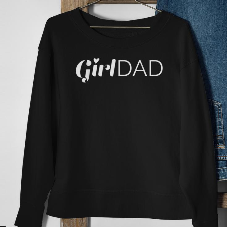 Girl Dad Outnumbered Tee Fathers Day Gift From Wife Daughter Sweatshirt Gifts for Old Women