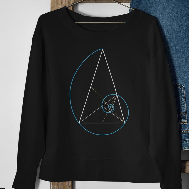 Golden Triangle Fibonnaci Spiral Ratio Sweatshirt Gifts for Old Women