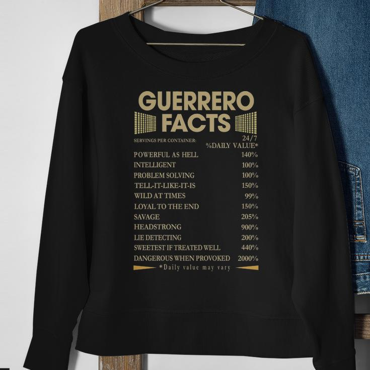 Guerrero Name Gift Guerrero Facts Sweatshirt Gifts for Old Women
