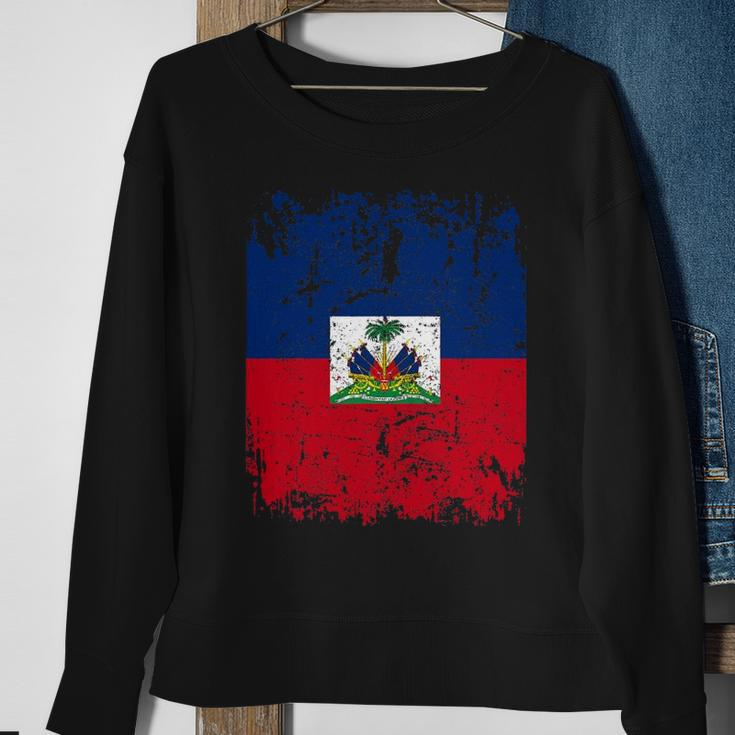 Haiti Flag Vintage Men Women Kids Haiti Sweatshirt Gifts for Old Women