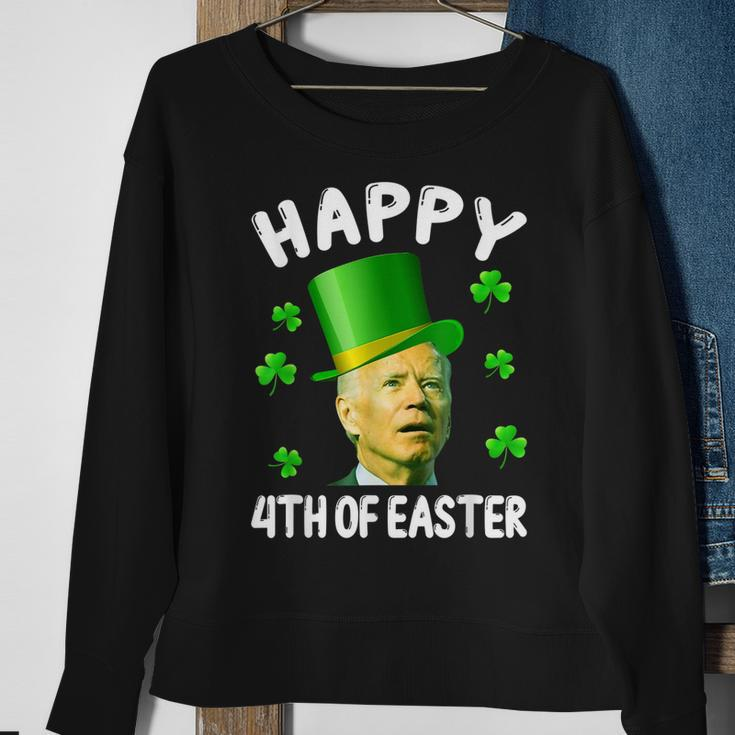 Happy 4Th Of Easter Funny Biden St Patricks Day Sweatshirt Gifts for Old Women