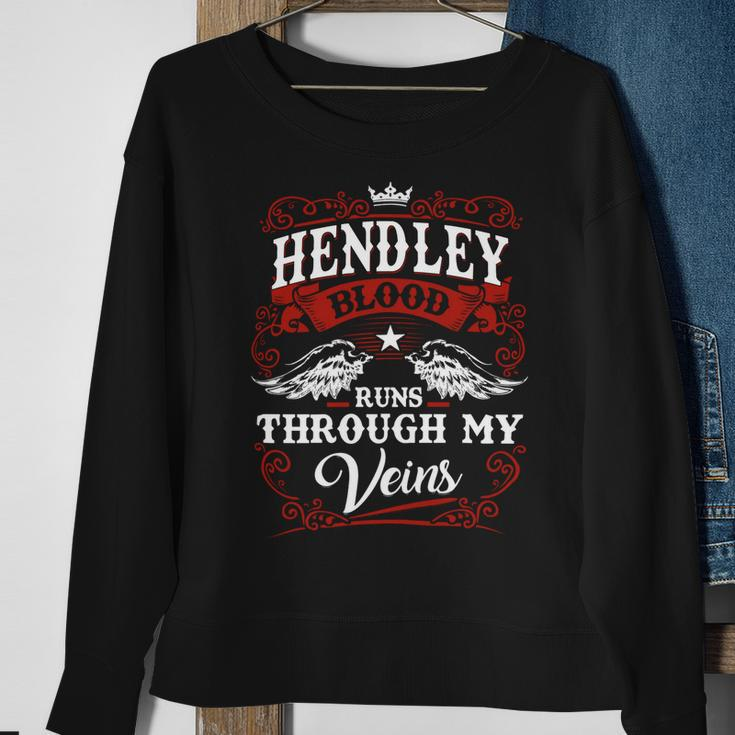 Hendley Name Shirt Hendley Family Name V3 Sweatshirt Gifts for Old Women