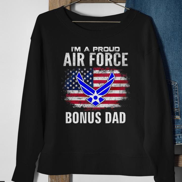 Im A Proud Air Force Bonus Dad With American Flag Veteran Sweatshirt Gifts for Old Women