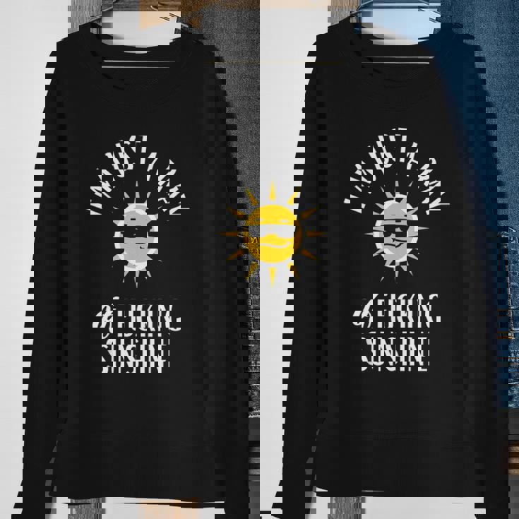 Im Just A Ray Of Fucking Sunshine Funny Sarcastic Sweatshirt Gifts for Old Women