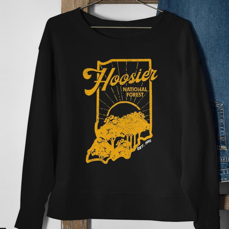 Indiana State Hoosier National Forest Retro Vintage Sweatshirt Gifts for Old Women