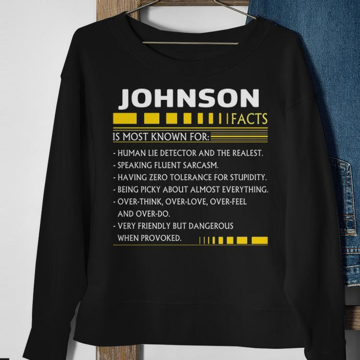 Johnson Name Gift Johnson Facts Sweatshirt Gifts for Old Women
