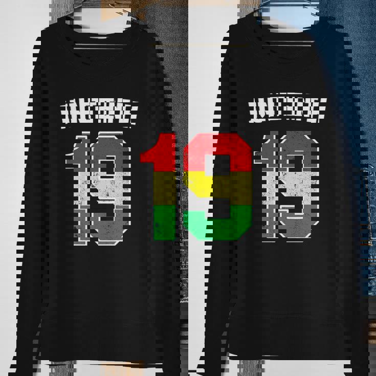 Juneteenth 19 Jersey Black American Freedom Juneteenth Sweatshirt Gifts for Old Women