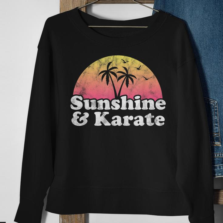Karate Gift - Sunshine And Karate Sweatshirt Gifts for Old Women