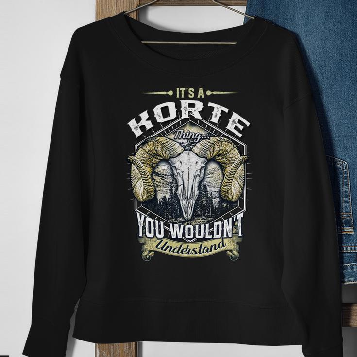 Korte Name Shirt Korte Family Name V3 Sweatshirt Gifts for Old Women