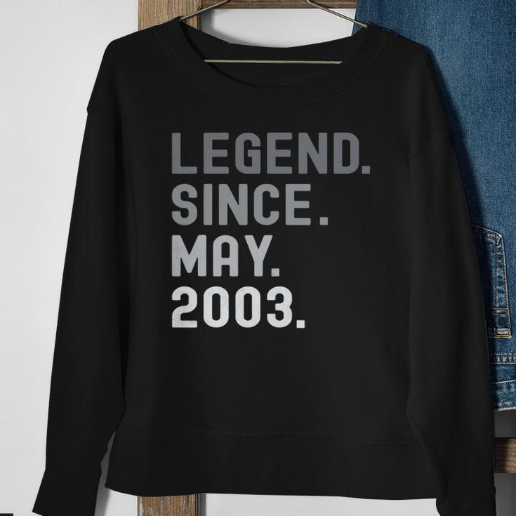 Legend Since May 2003 19 Years Old 19Th Birthday Gifts Sweatshirt Gifts for Old Women