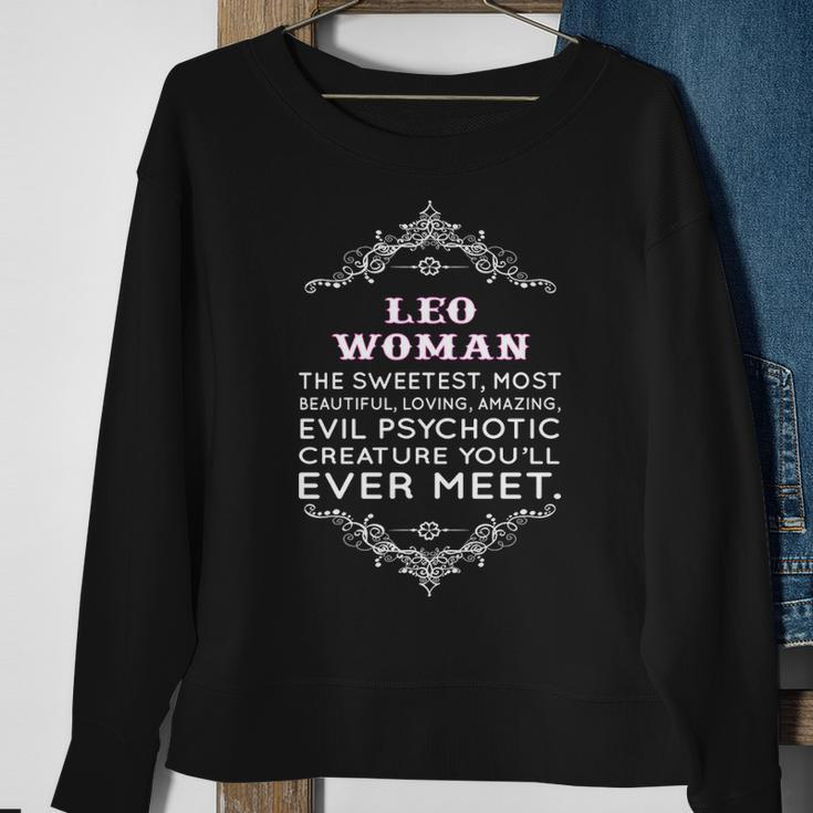 Leo Woman The Sweetest Most Beautiful Loving Amazing Sweatshirt Gifts for Old Women