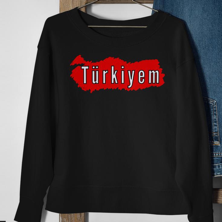 M Turkey Flag Futball Turkish Soccer 9 Shirt Sweatshirt Gifts for Old Women