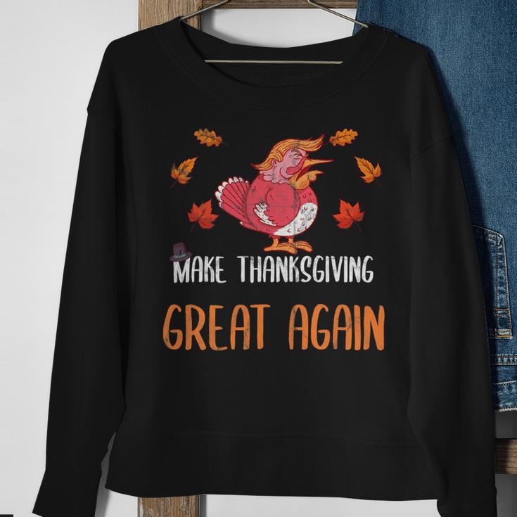 Make Thanksgiving Great Again Funny 5 Shirt Sweatshirt Gifts for Old Women