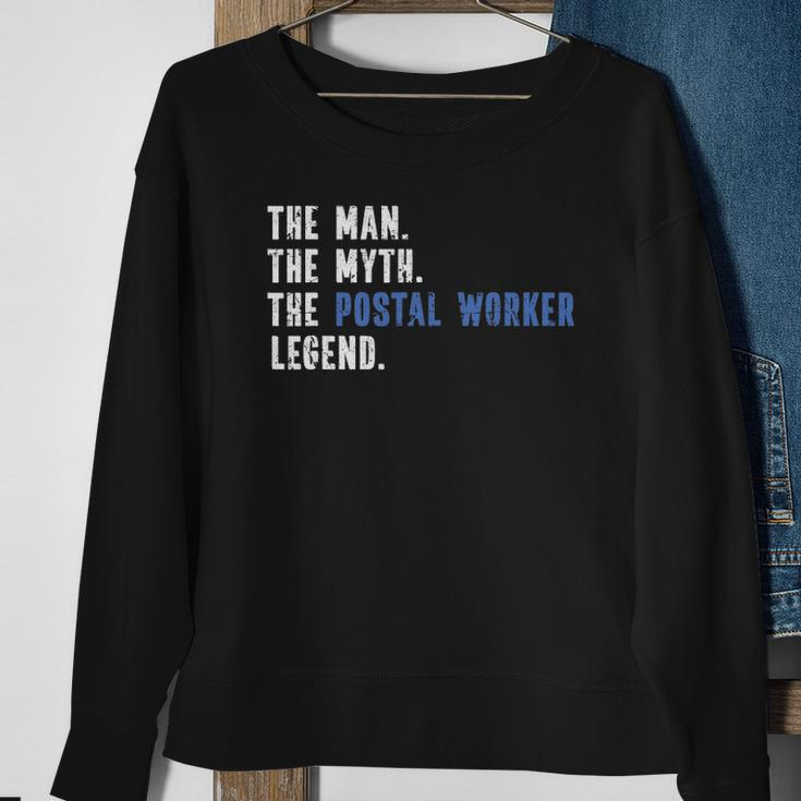 Man Myth Postal Worker Legend Mail Post Funny Sweatshirt Gifts for Old Women