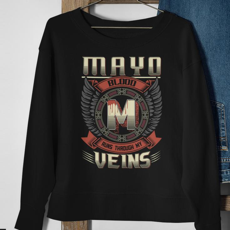 Mayo Blood Run Through My Veins Name V2 Sweatshirt Gifts for Old Women