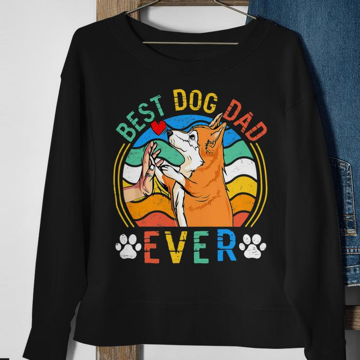 Mens Corgi Best Dog Dad Ever Gifts Dog Lover V3 Sweatshirt Gifts for Old Women