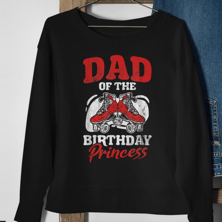 Mens Dad Of Birthday Princess Roller Skating Derby Roller Skate Sweatshirt Gifts for Old Women