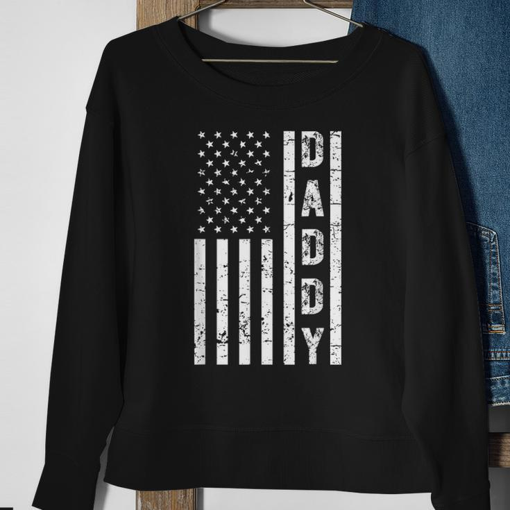 Mens Daddy American Flag Fathers Day Patriotic Usa 4Th Of July Sweatshirt Gifts for Old Women
