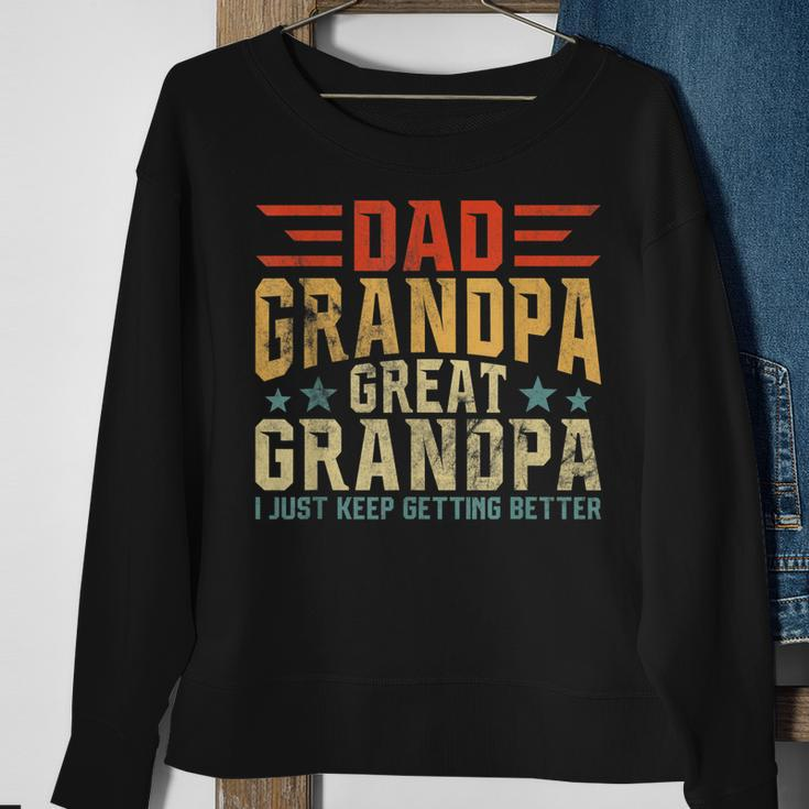 Mens Fathers Day From Grandkids Dad Grandpa Great Grandpa Sweatshirt Gifts for Old Women