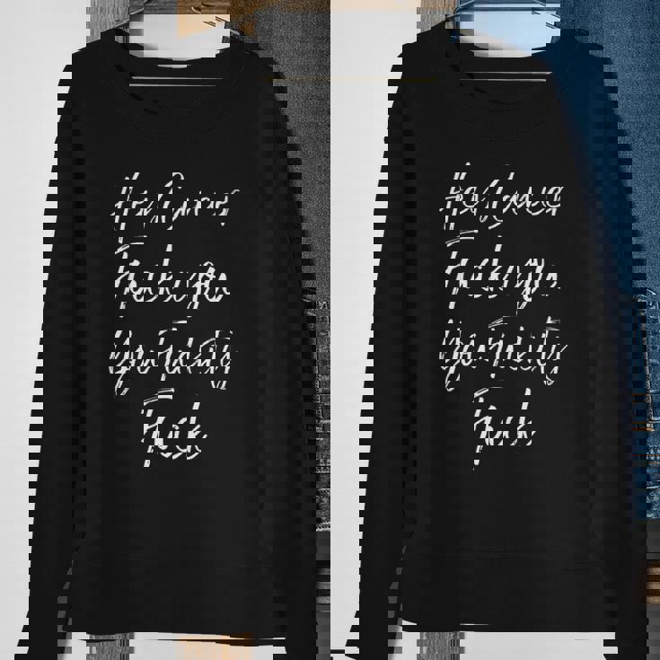 Mens Funny F U Cancer Quote Hey Cancer Fuck You Fuckity Fuck Sweatshirt Gifts for Old Women