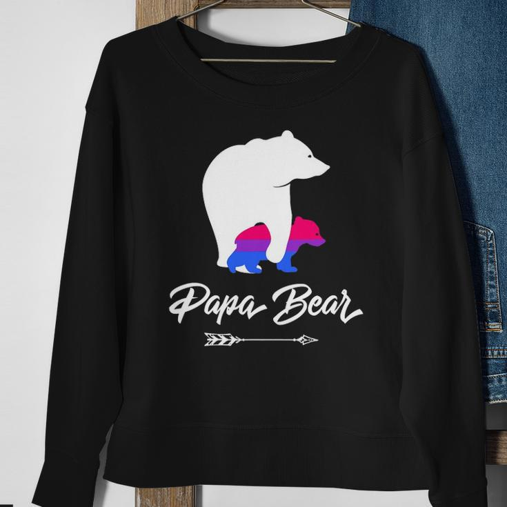 Mens Papa Bear Lgbt Straight Ally Bisexual Sweatshirt Gifts for Old Women