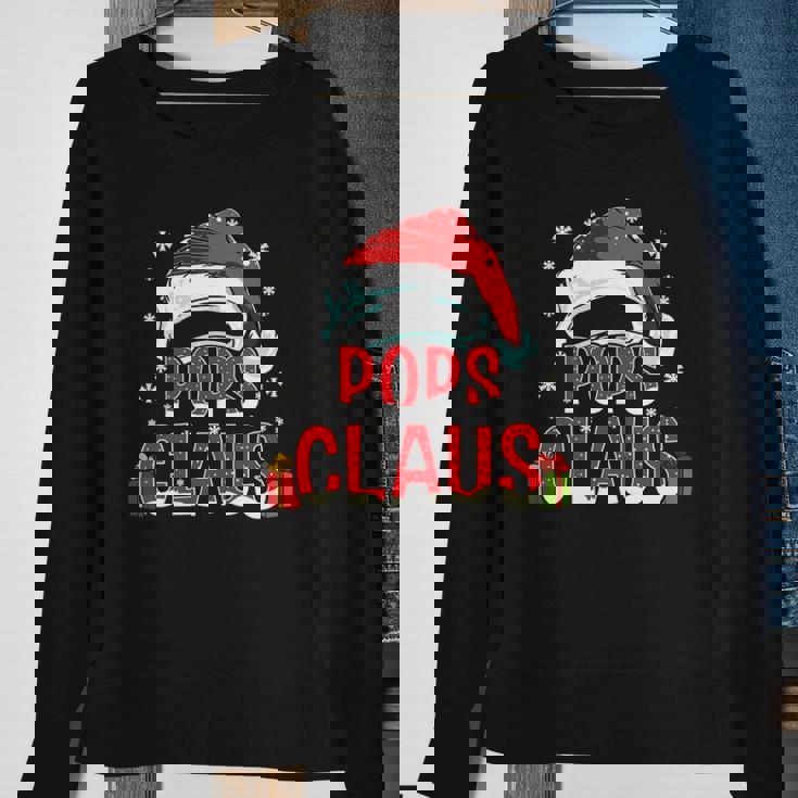Mens Pops Claus Group Gifts Matching Family Christmas Sweatshirt Gifts for Old Women