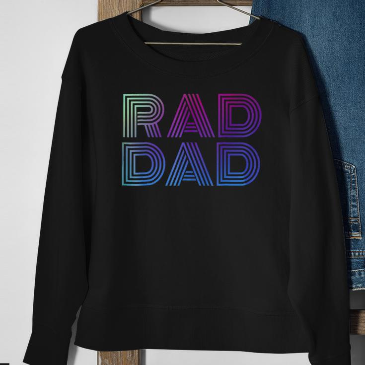 Mens Rad Dad 1980S Retro Fathers Day Sweatshirt Gifts for Old Women