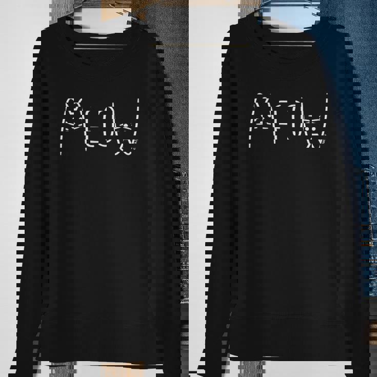 Meow Cat Lover Cats Owner Meow Sweatshirt Gifts for Old Women Meow Cat Lover Cats Owner Meow Sweatshirt Gifts for Old Women