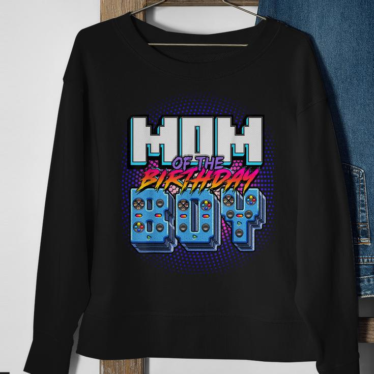 Mom Of The Birthday Boy Matching Family Video Game Party Sweatshirt Gifts for Old Women