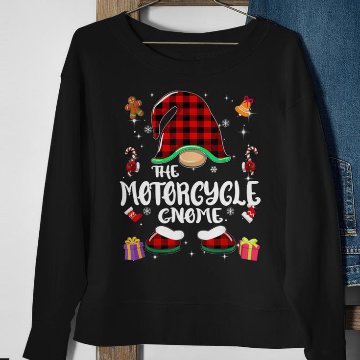 Motorcycle Gnome Buffalo Plaid Red 460 Shirt Sweatshirt Gifts for Old Women