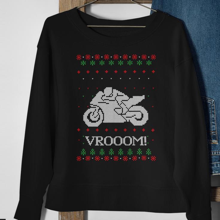 Motorcycle Ugly Christmaser Xmas 471 Shirt Sweatshirt Gifts for Old Women