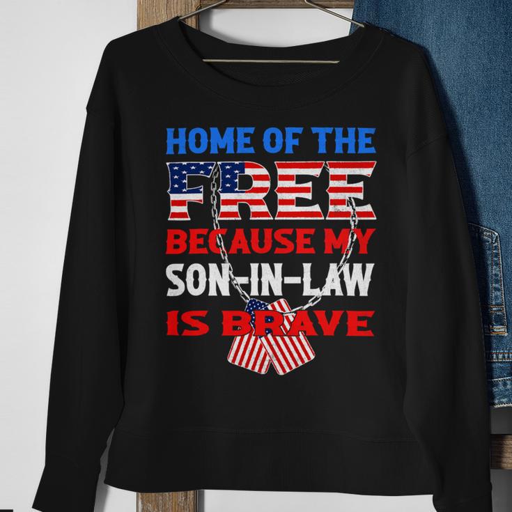 My Soninlaw Is Brave Home Of The Free 687 Shirt Sweatshirt Gifts for Old Women