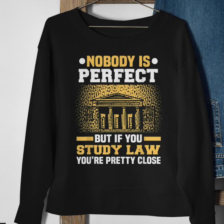 Nobody Is Perfect Lawyer Meme Future Attorney Retired Lawyer Sweatshirt Gifts for Old Women
