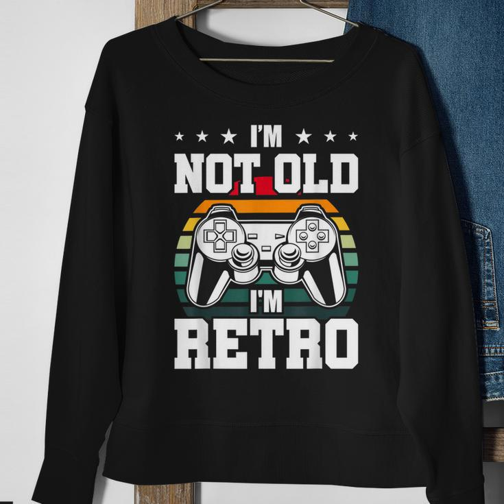 Not Old Im Retro Video Gamer Gaming Sweatshirt Gifts for Old Women