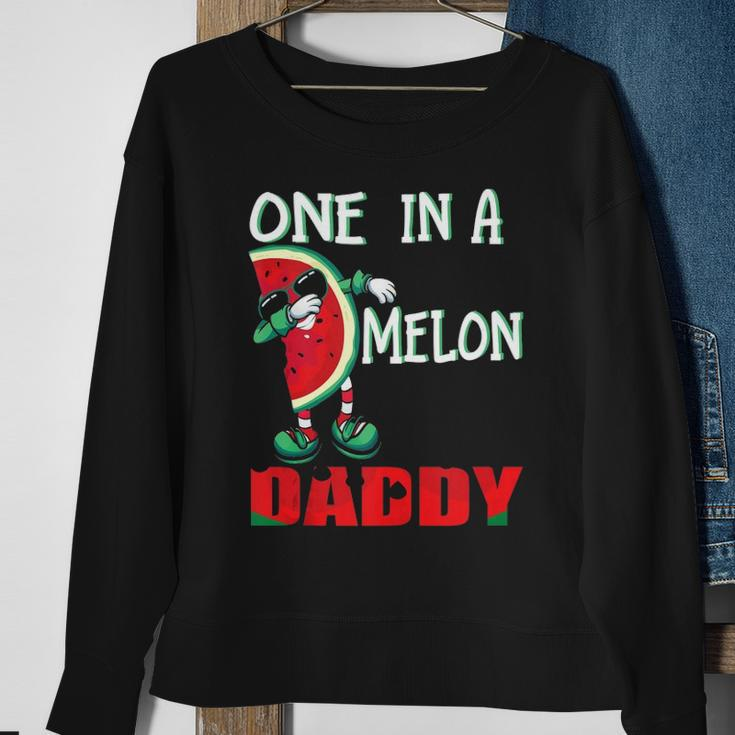 One In A Melon Daddy Dabbing Watermelon Sweatshirt Gifts for Old Women