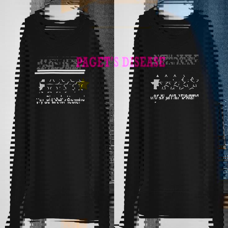 Pagets Disease Review Pink Ribbon Pagets Disease Pagets Disease Awareness Sweatshirt Gifts for Old Women
