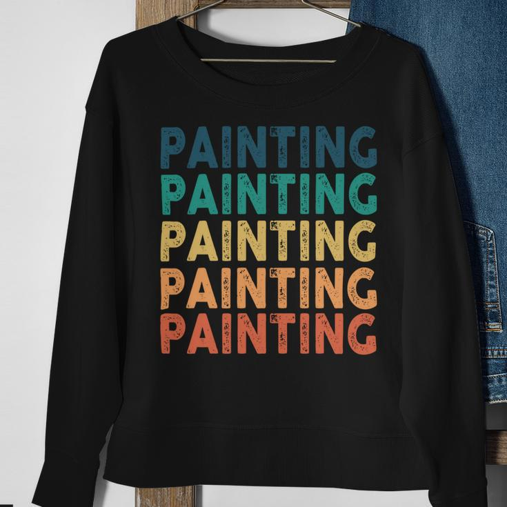 Painting Name Shirt Painting Family Name Sweatshirt Gifts for Old Women