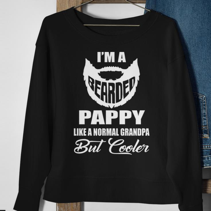 Pappy Grandpa Gift Bearded Pappy Cooler Sweatshirt Gifts for Old Women