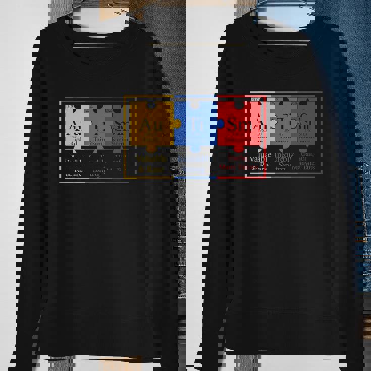Periodic Table Autistic Gift Autism Sweatshirt Gifts for Old Women