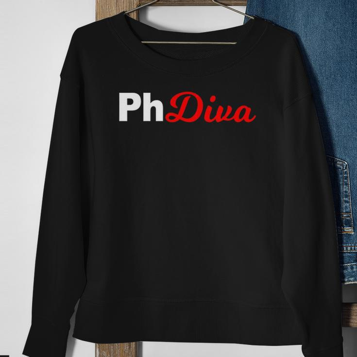 Phdiva Fancy Doctoral Candidate Phdiva Sweatshirt Gifts for Old Women