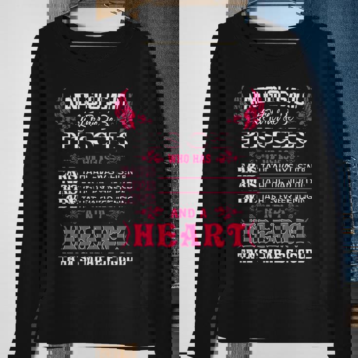Pisces Girl And God Said Let There Be Pisces Girl Sweatshirt Gifts for Old Women