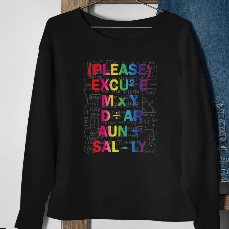 Please Excuse My Dear Aunt Sally Mathematics Geometry Sweatshirt Gifts for Old Women