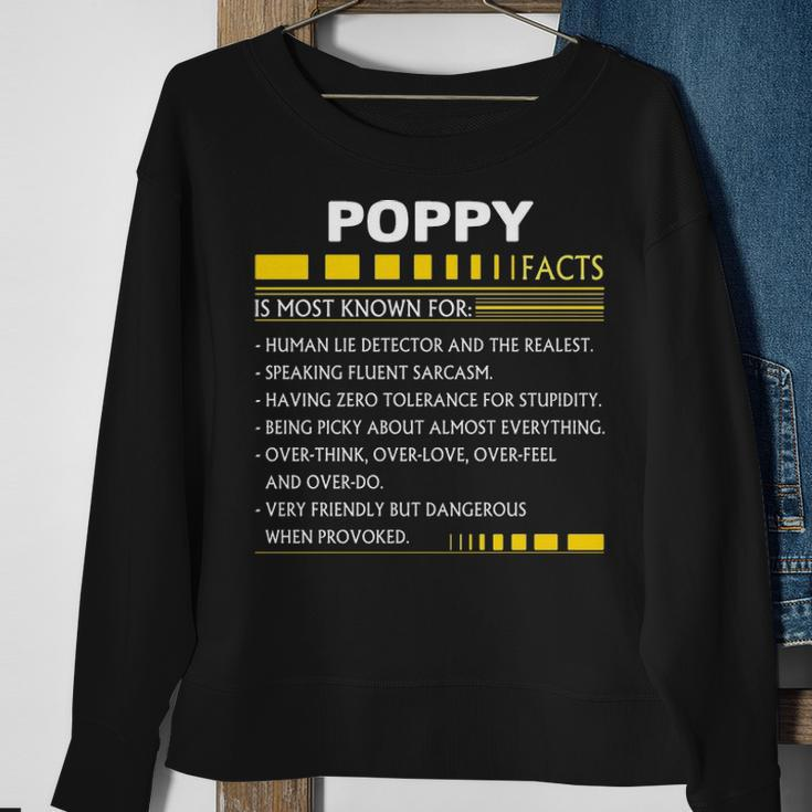 Poppy Name Gift Poppy Facts Sweatshirt Gifts for Old Women