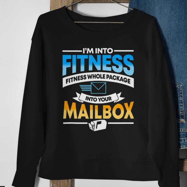 Postal Worker Funny Mail Carrier Mailman Post Office Sweatshirt Gifts for Old Women